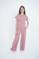 Pantalon Cargo Rosa Ceniza Para Dama